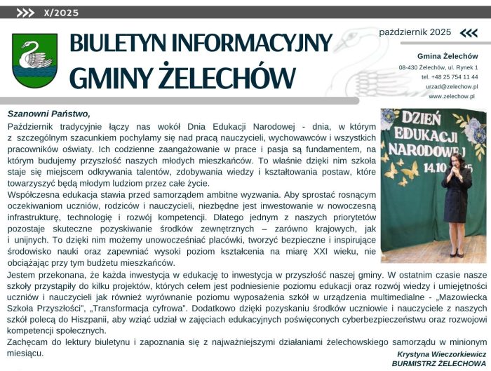 Miniaturka artykułu Biuletyn informacyjny – październik 2025
