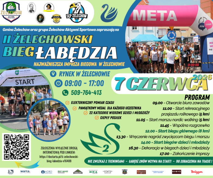 Miniaturka artykułu II Żelechowski Bieg Łabędzia – Rozbiegajmy Żelechów Ponownie!