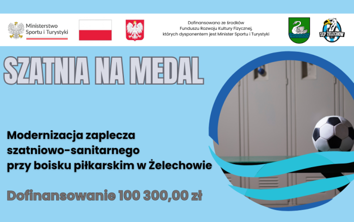Miniaturka artykułu Gmina Żelechów z dofinansowaniem w programie „Szatnia na Medal”