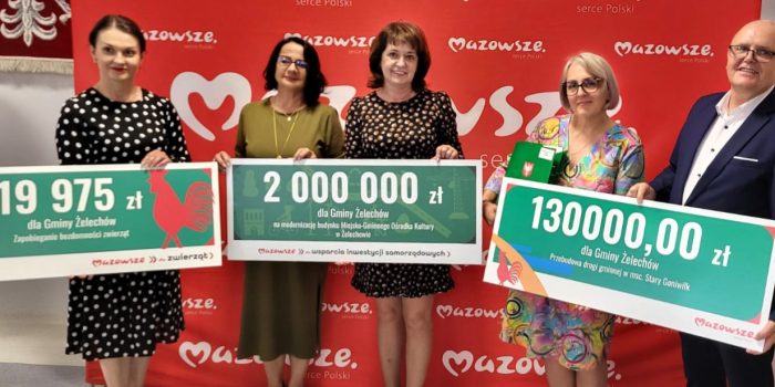 Miniaturka artykułu Mazowsze pomaga – ponad 2,4 mln zł z budżetu Samorządu Województwa Mazowieckiego dla Gminy Żelechów