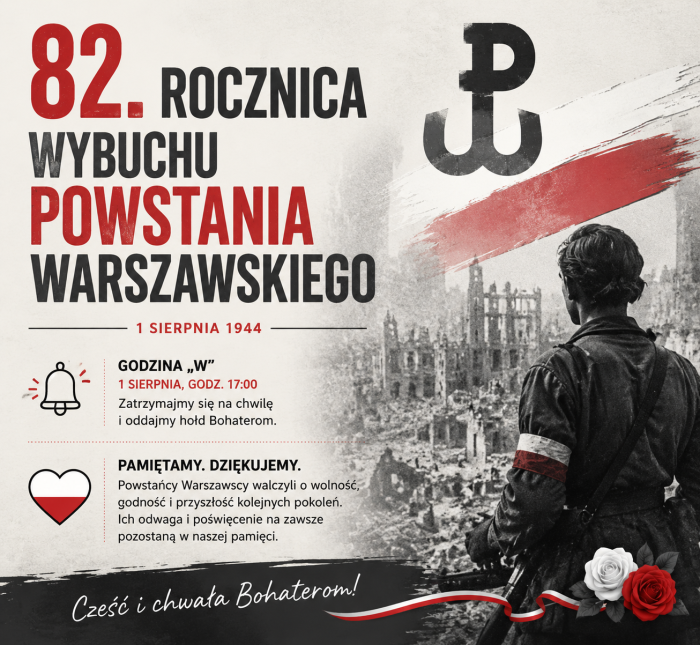 Miniaturka artykułu 82 rocznica wybuchu powstania Warszawskiego – informacja o uruchomieniu syren alarmowych 1 sierpnia