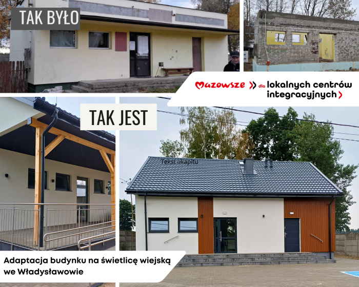 Miniaturka artykułu Adaptacja budynku na świetlicę wiejską we Władysławowie