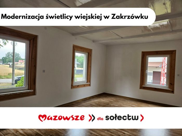 Miniaturka artykułu Zakończono modernizację świetlicy wiejskiej w Zakrzówku