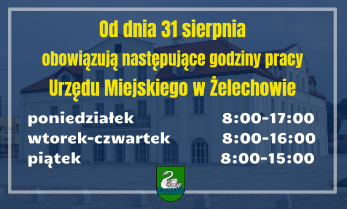 Miniaturka artykułu Zmiana Godzin pracy Urzędu